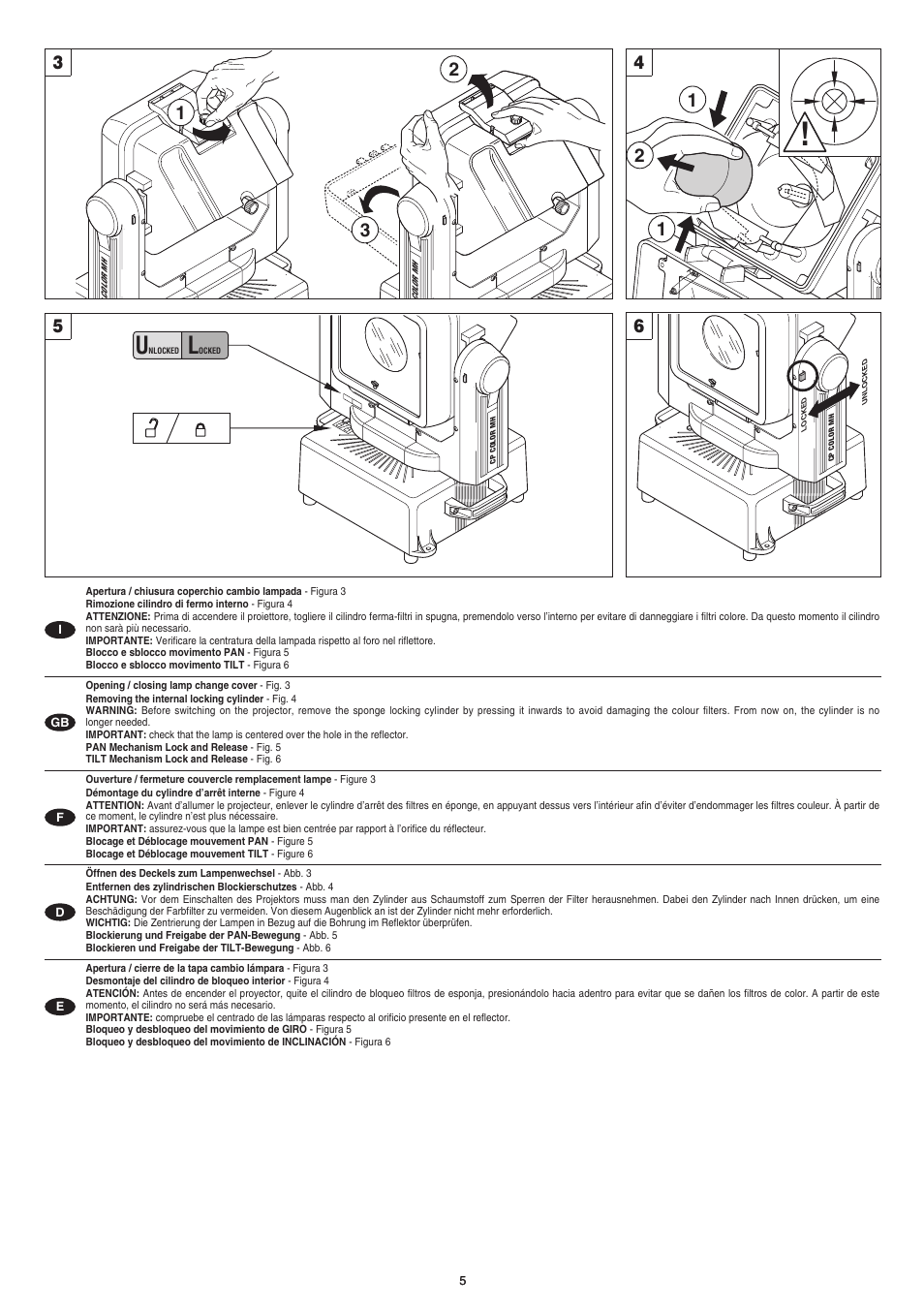 Clay Paky CP COLOR MH User Manual | Page 5 / 17
