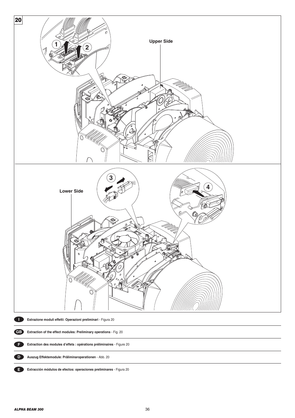 Clay Paky ALPHA BEAM 300 User Manual | Page 36 / 40