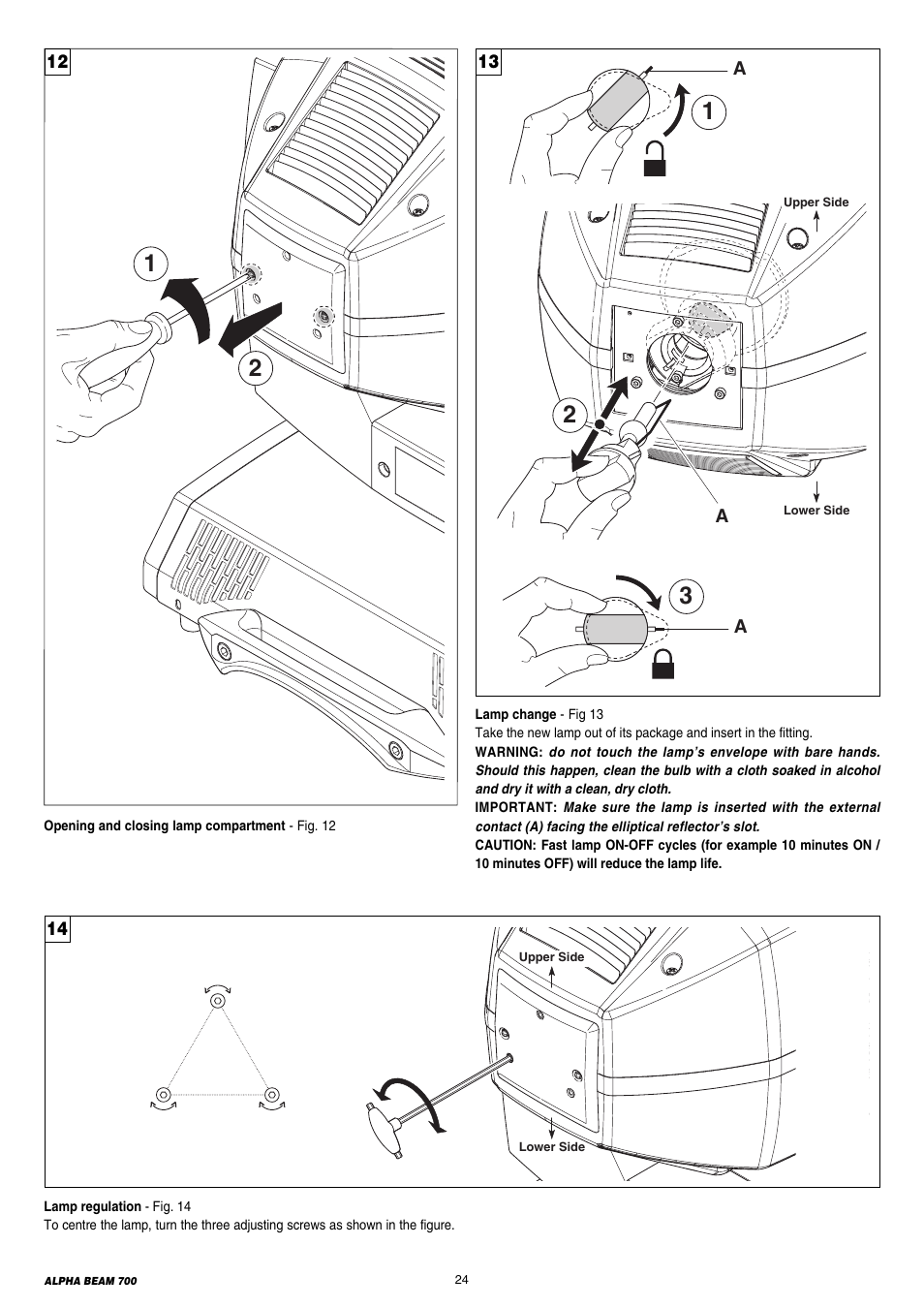 Clay Paky ALPHA BEAM 700 User Manual | Page 24 / 38