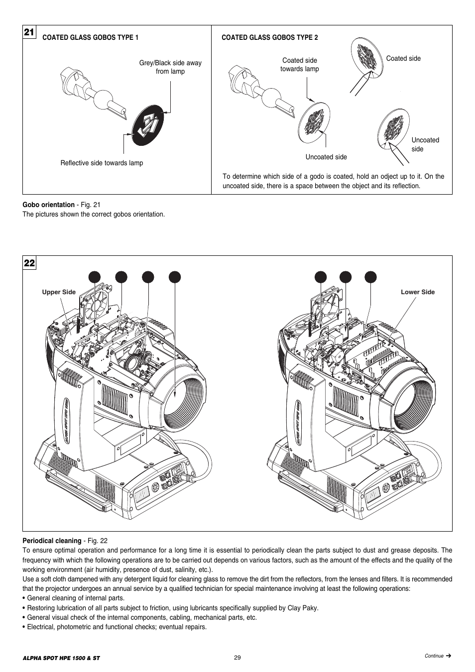 Clay Paky ALPHA SPOT HPE 1500 ST User Manual | Page 29 / 43