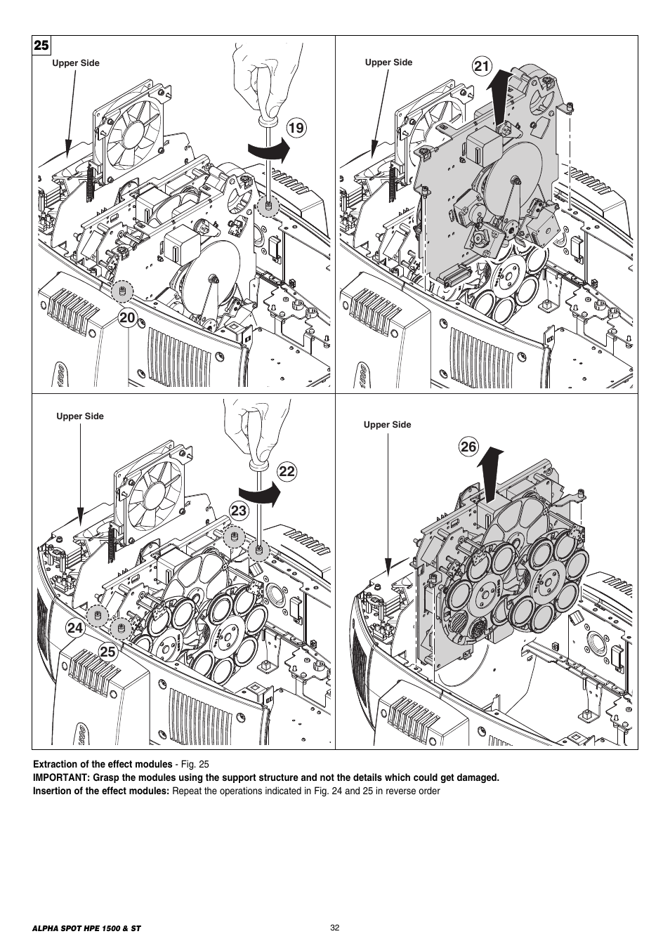 Clay Paky ALPHA SPOT HPE 1500 ST User Manual | Page 32 / 43