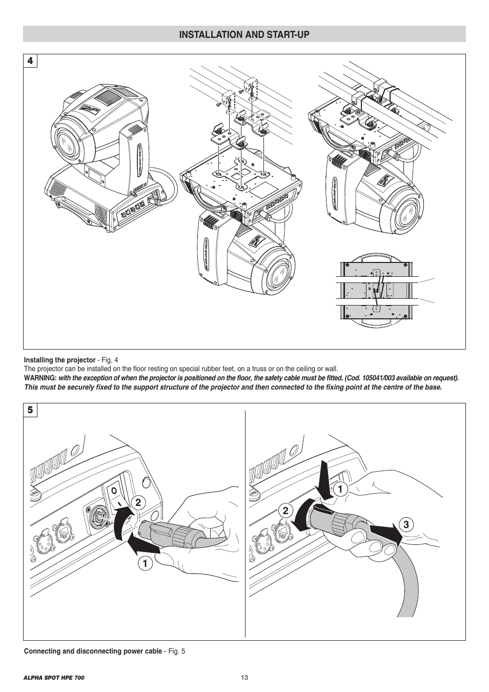 Clay Paky ALPHA SPOT HPE 700 User Manual | Page 13 / 40
