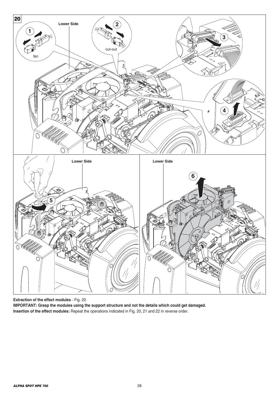 Clay Paky ALPHA SPOT HPE 700 User Manual | Page 28 / 40