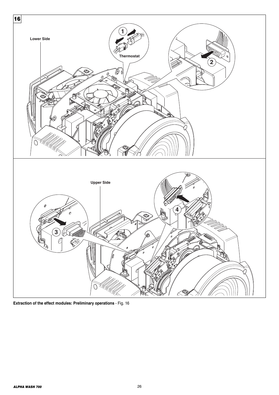 Clay Paky ALPHA WASH 700 User Manual | Page 26 / 36