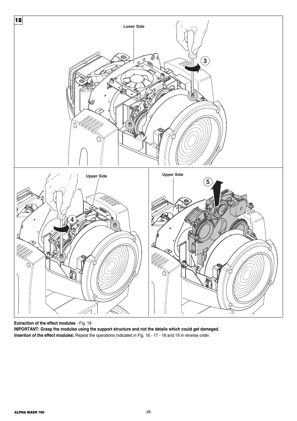 Clay Paky ALPHA WASH 700 User Manual | Page 28 / 36