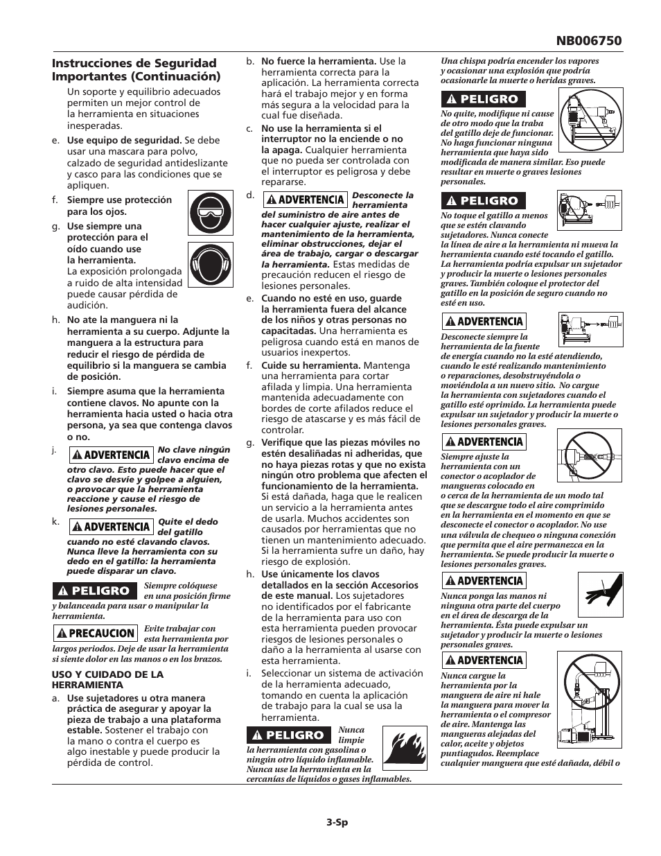 Campbell Hausfeld NB006750 User Manual | Page 23 / 32