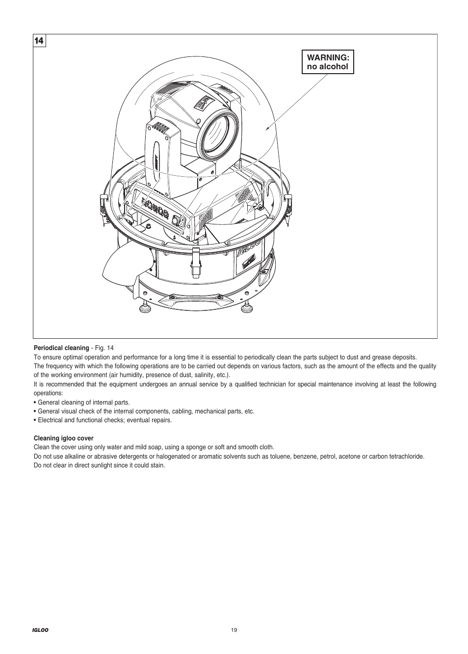 Clay Paky IGLOO EASY (C61198) User Manual | Page 19 / 20