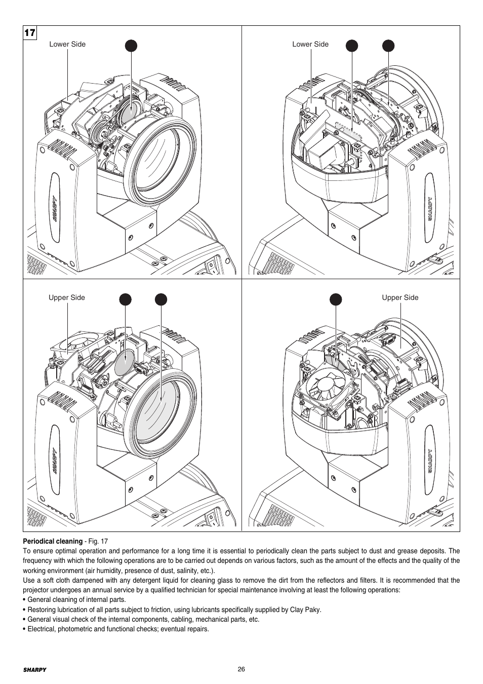 Clay Paky SHARPY User Manual | Page 26 / 36