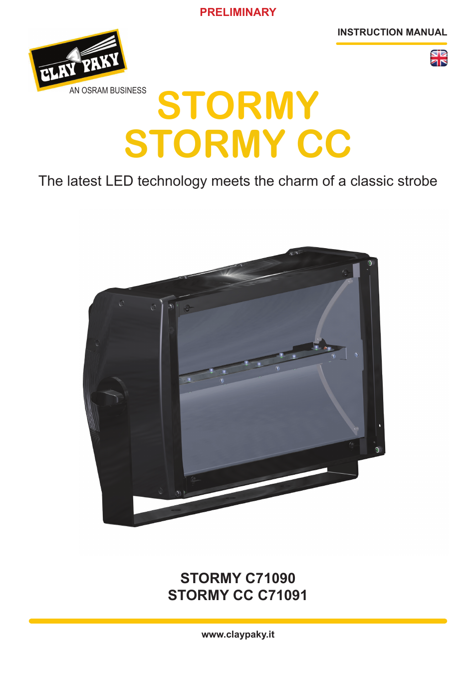 Clay Paky STORMY CC User Manual | 30 pages