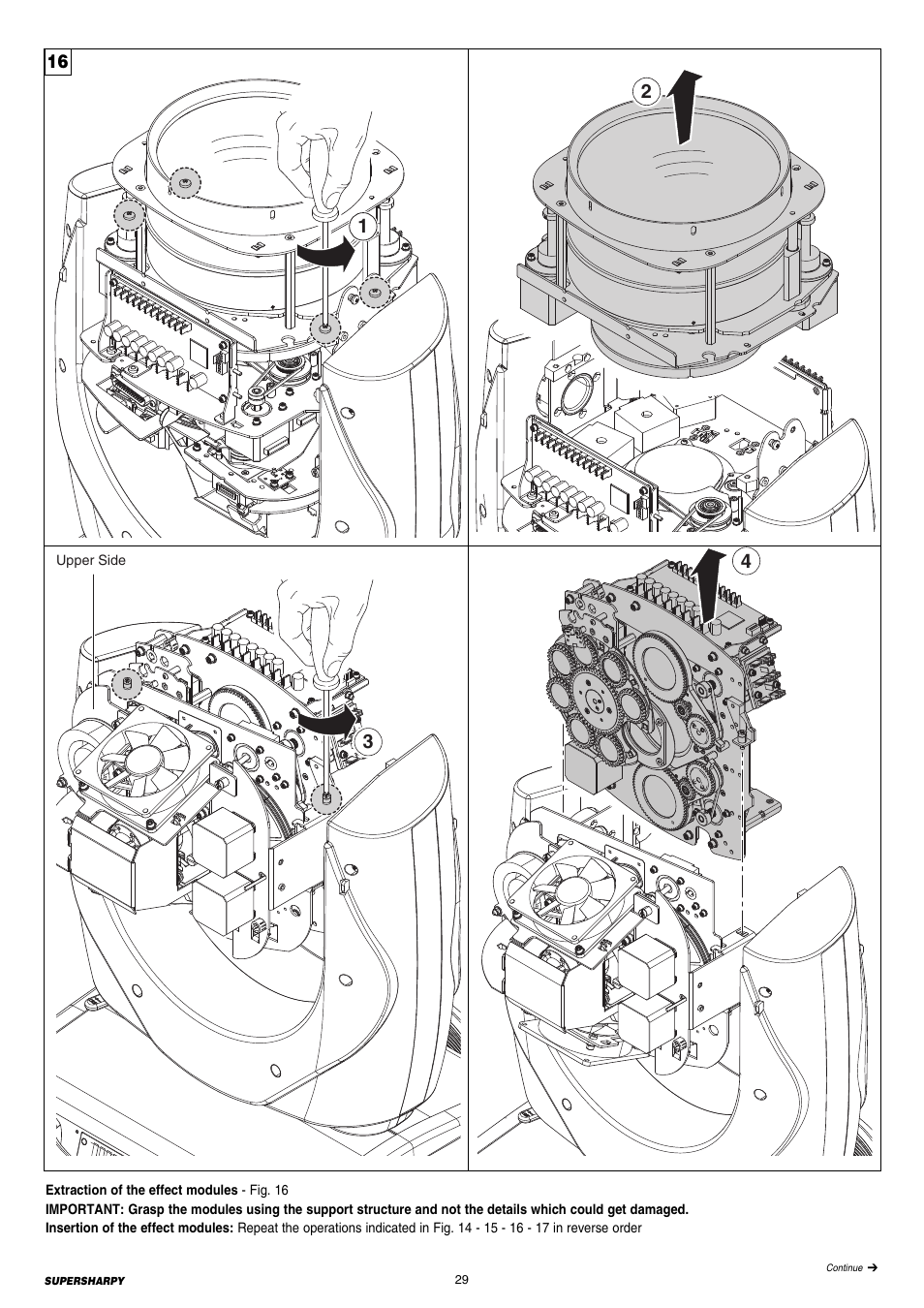 Clay Paky SUPERSHARPY User Manual | Page 29 / 44