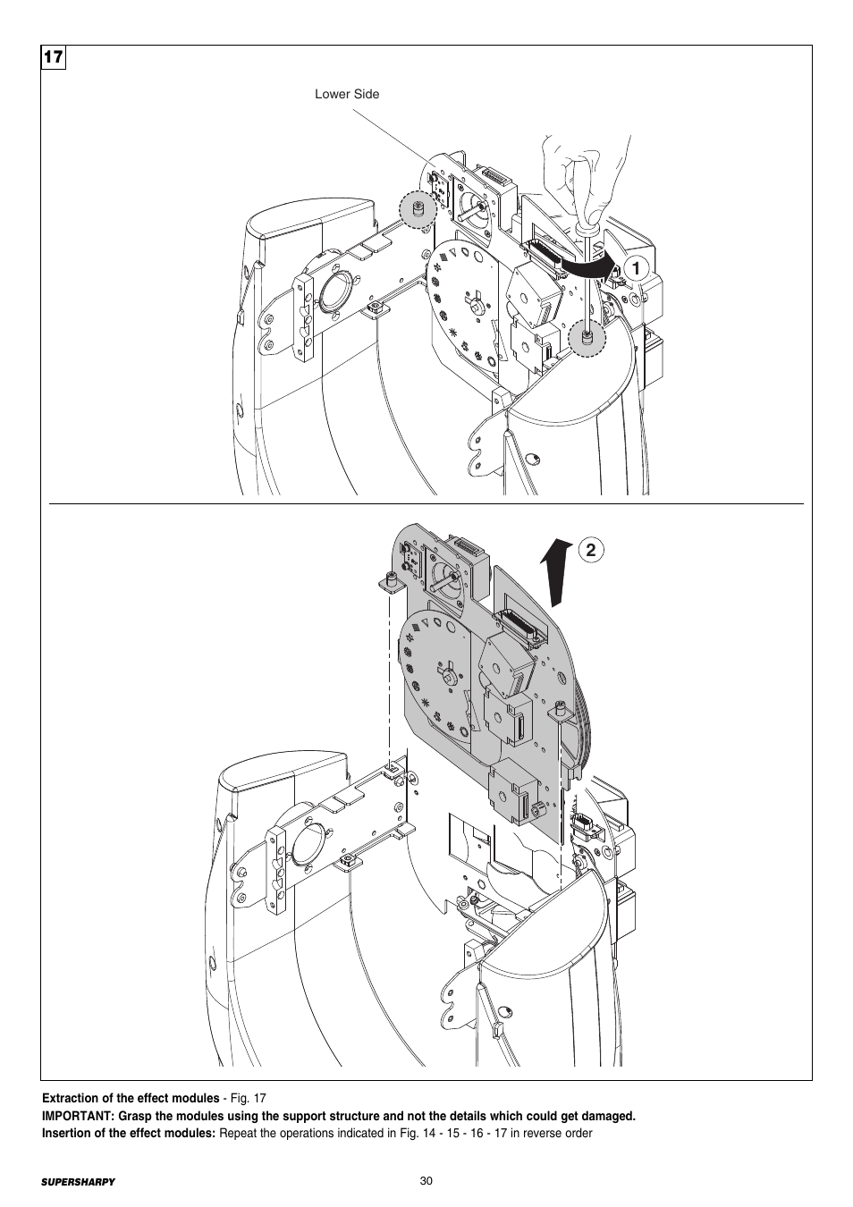 Clay Paky SUPERSHARPY User Manual | Page 30 / 44