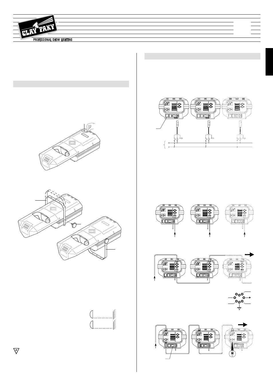 Clay Paky MINISCAN User Manual | 5 pages