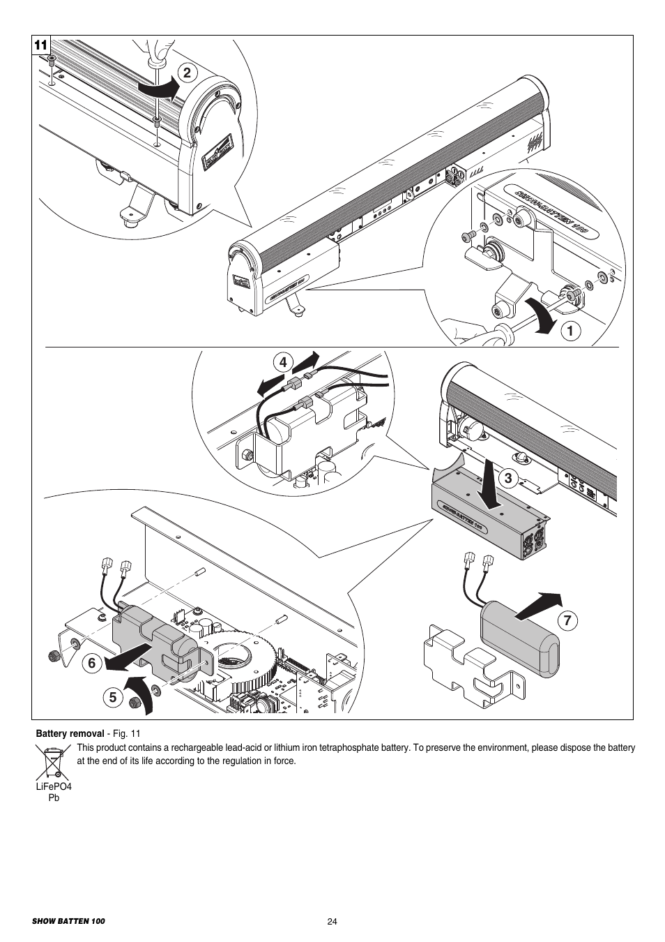 Clay Paky SHOW BATTEN 100 AS User Manual | Page 24 / 32