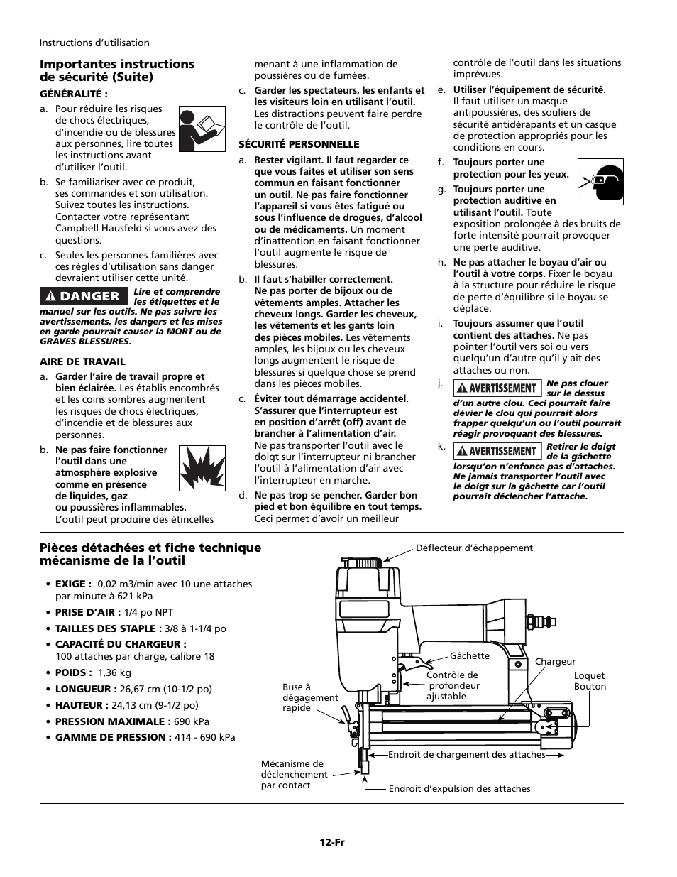 Campbell Hausfeld IFN328K0 User Manual | Page 12 / 32