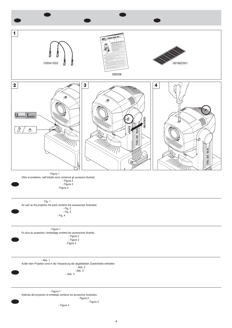 Clay Paky STAGE LIGHT 300 AE User Manual | Page 4 / 36