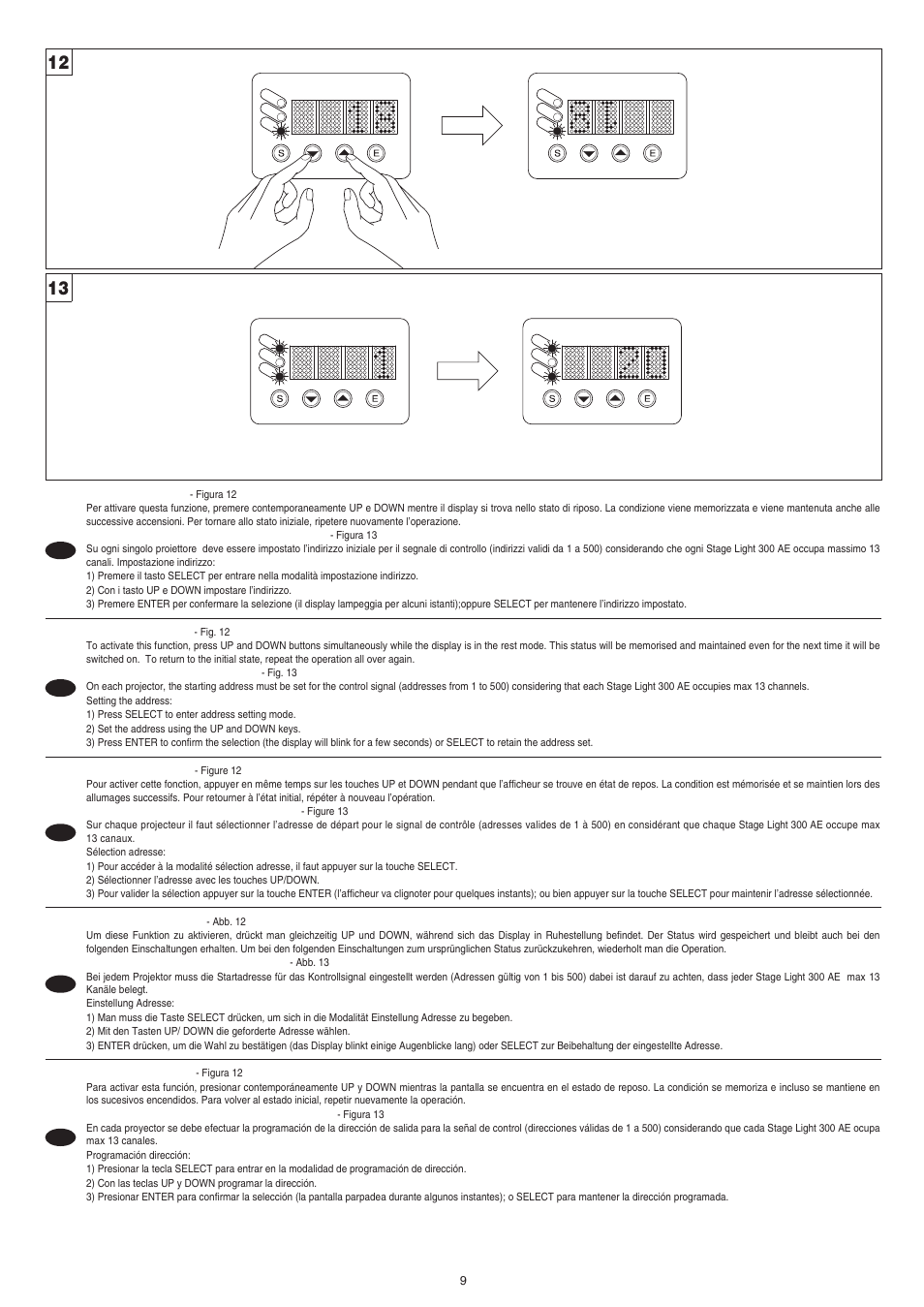 Clay Paky STAGE LIGHT 300 AE User Manual | Page 9 / 36