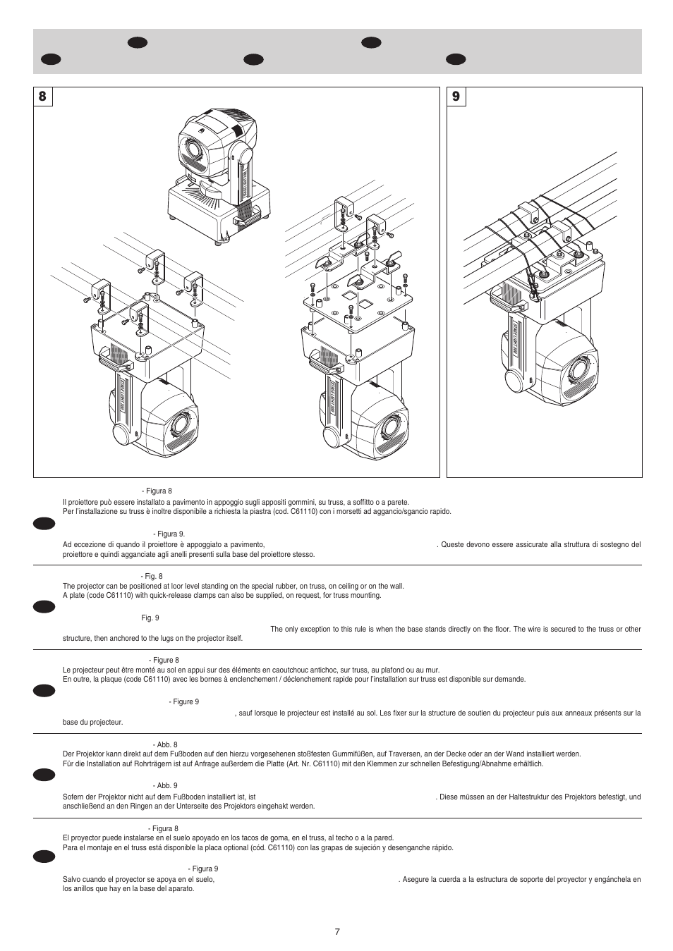 Clay Paky STAGE LIGHT 300 User Manual | Page 7 / 19