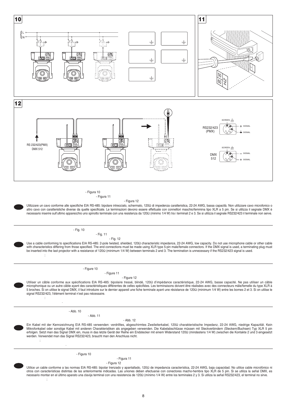 Clay Paky STAGE LIGHT 300 User Manual | Page 8 / 19