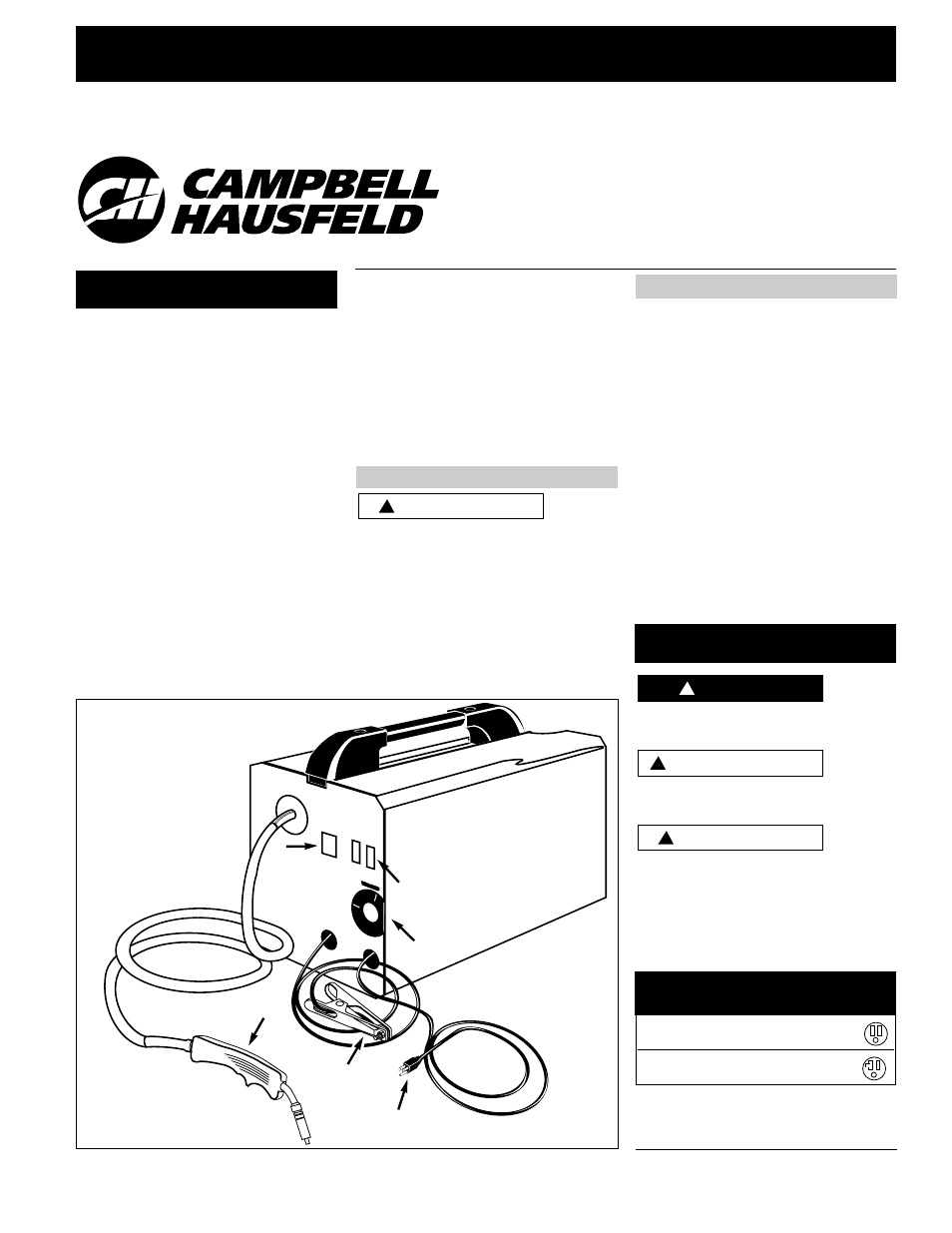 Soldadora por arco con alimentación de cable, Descripción, Seguridad general | Campbell Hausfeld WG2020 User Manual | Page 25 / 36