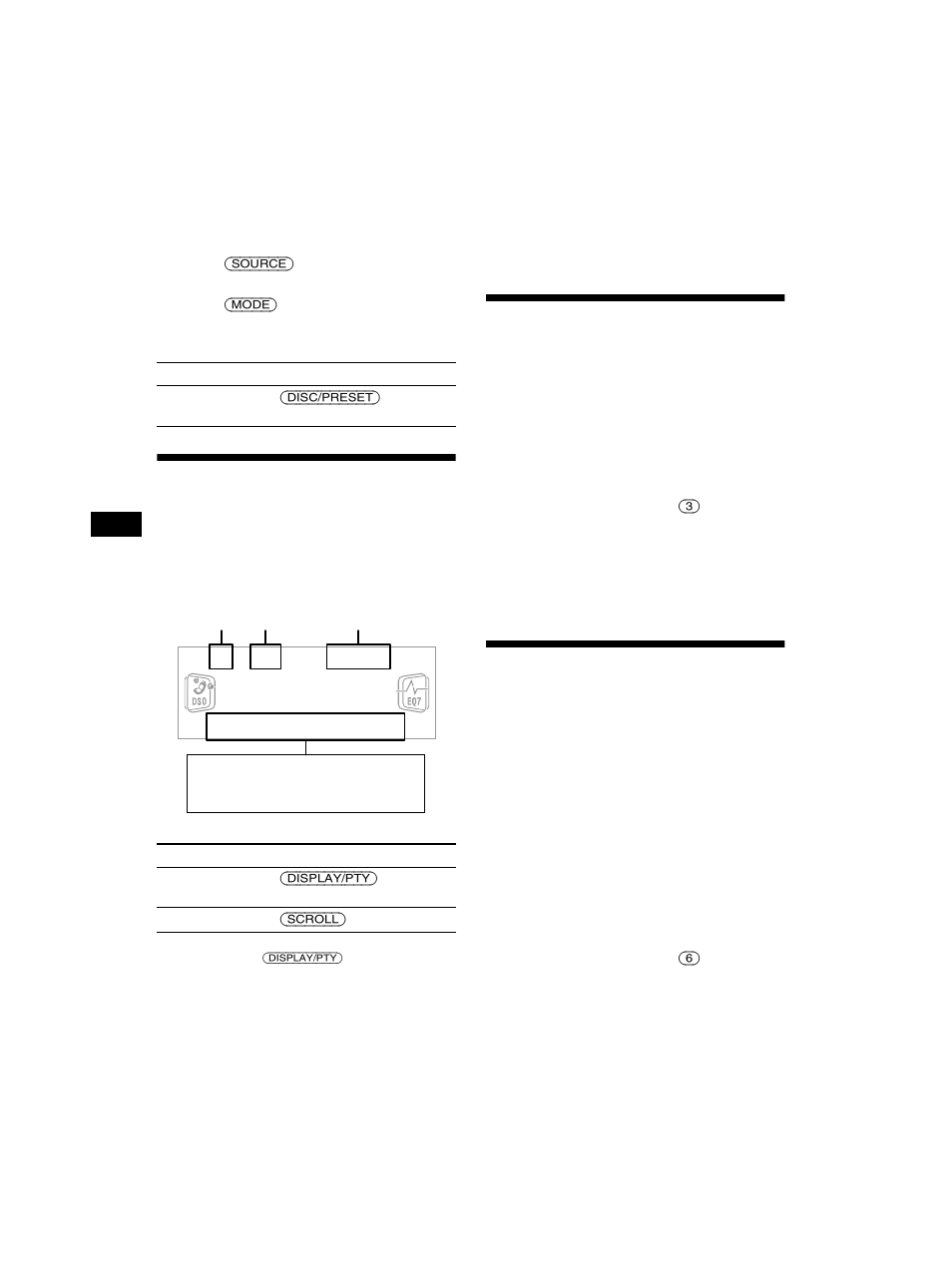 Display items, Playing tracks repeatedly — repeat play, Playing tracks in random order — shuffle play | Display items playing tracks repeatedly, Repeat play, Playing tracks in random order, Shuffle play, N 10, Huf 10, Playing tracks repeatedly | Sony CDX-CA750 RU User Manual | Page 10 / 204