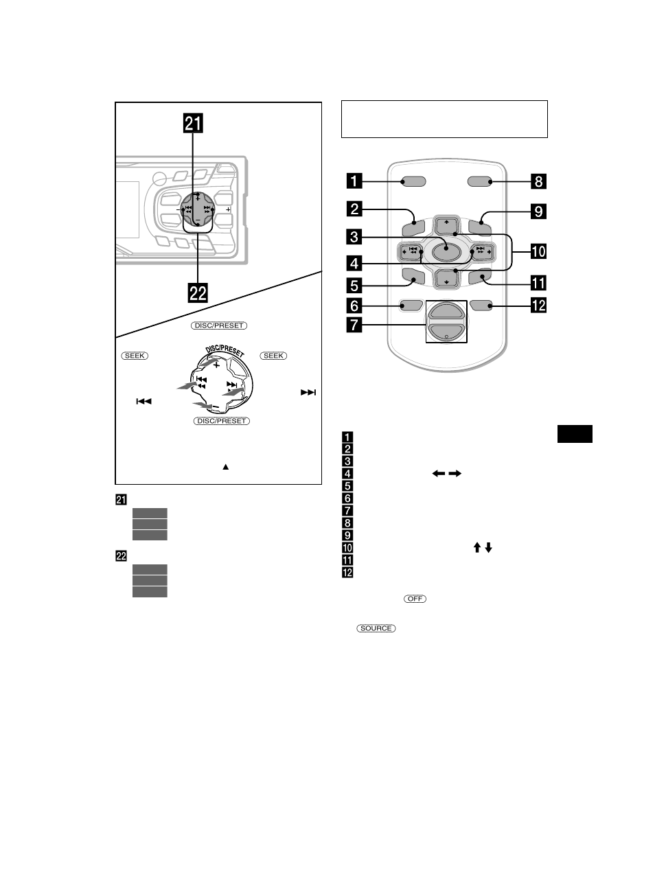 Comando tipo cartão de crédito rm-x114 (opcional) | Sony CDX-CA750 RU User Manual | Page 103 / 204