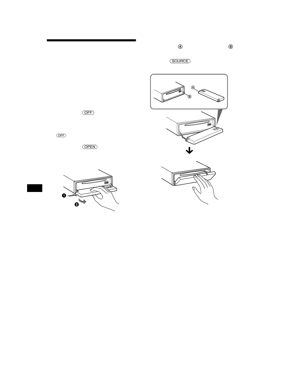 Retirar o painel frontal, En 8 | Sony CDX-CA750 RU User Manual | Page 106 / 204