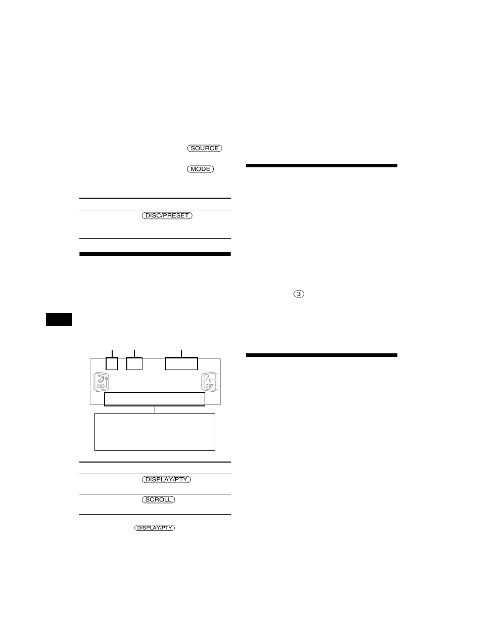 Elementos do visor reproduzir faixas repetidamente, Reprodução repetitiva, Reproduzir as faixas por ordem aleatória | Reprodução aleatória, Elementos do visor, Reproduzir faixas repetidamente | Sony CDX-CA750 RU User Manual | Page 108 / 204