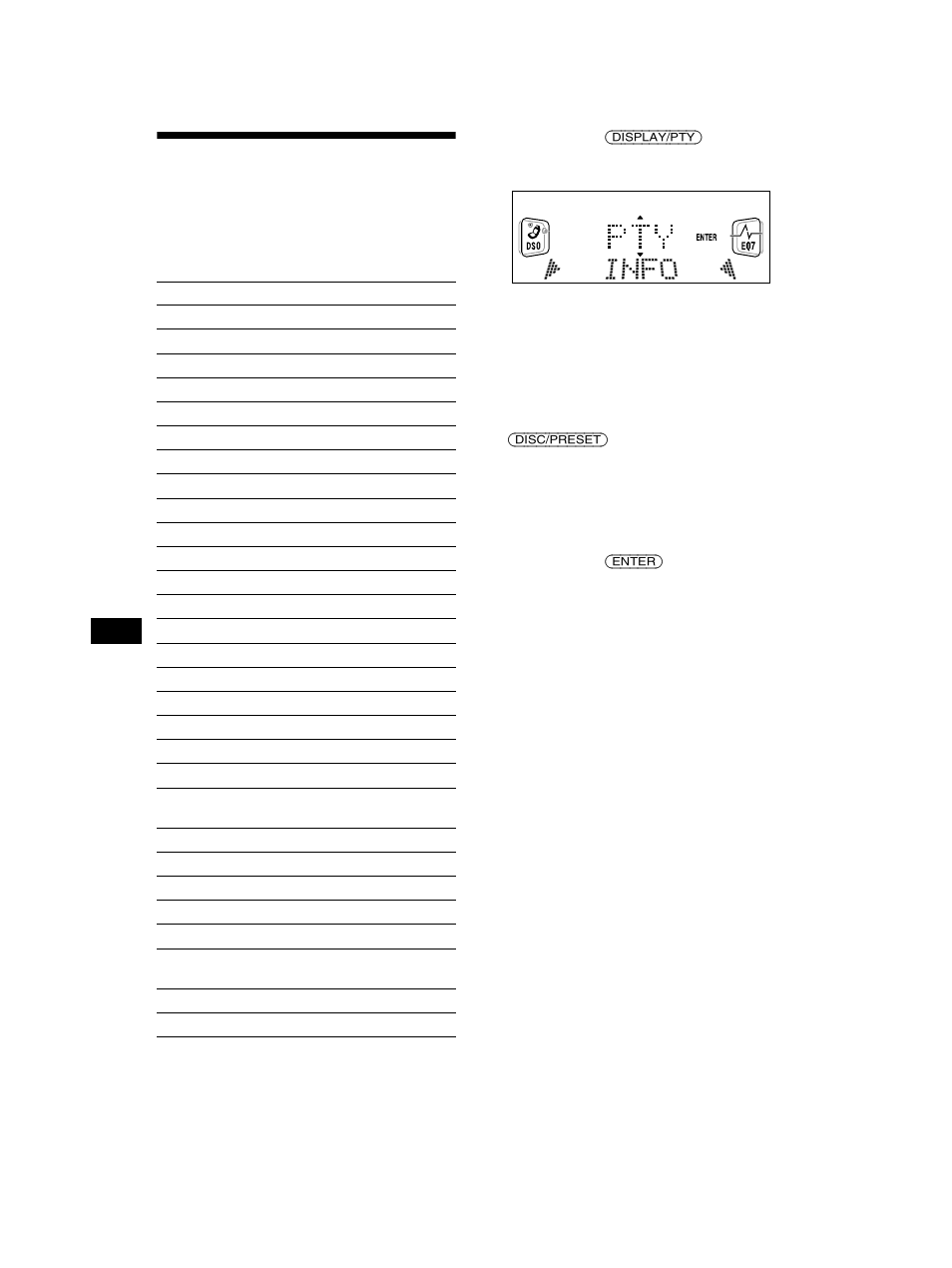 Sintonizar as estações por tipo de programa | Sony CDX-CA750 RU User Manual | Page 116 / 204