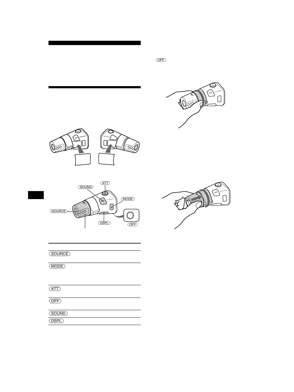 Outras funções, Utilizar o comando rotativo | Sony CDX-CA750 RU User Manual | Page 122 / 204