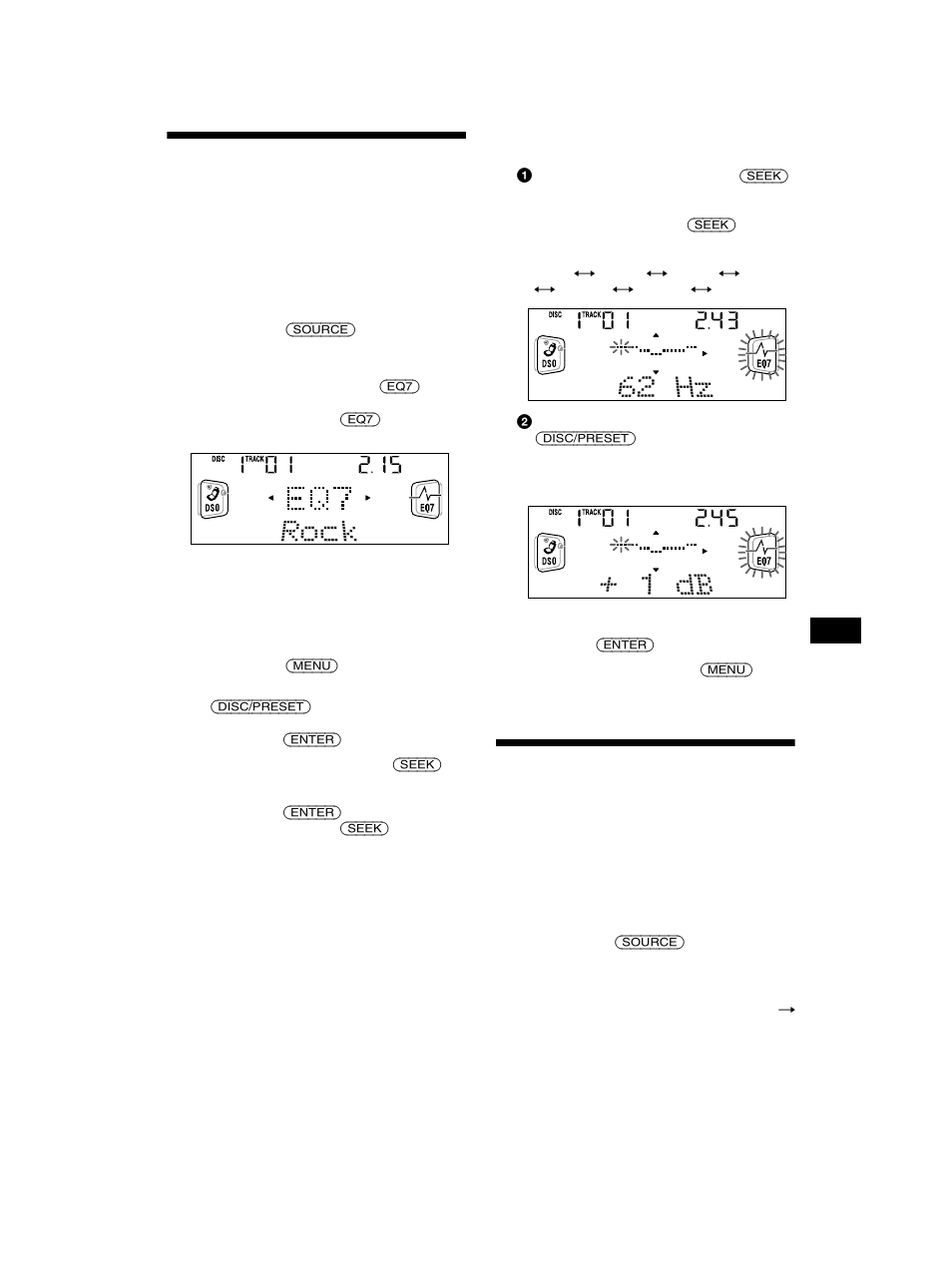 Dso), Programar o equalizador, Regular o organizador de som dinâmico (dso) | Sony CDX-CA750 RU User Manual | Page 125 / 204