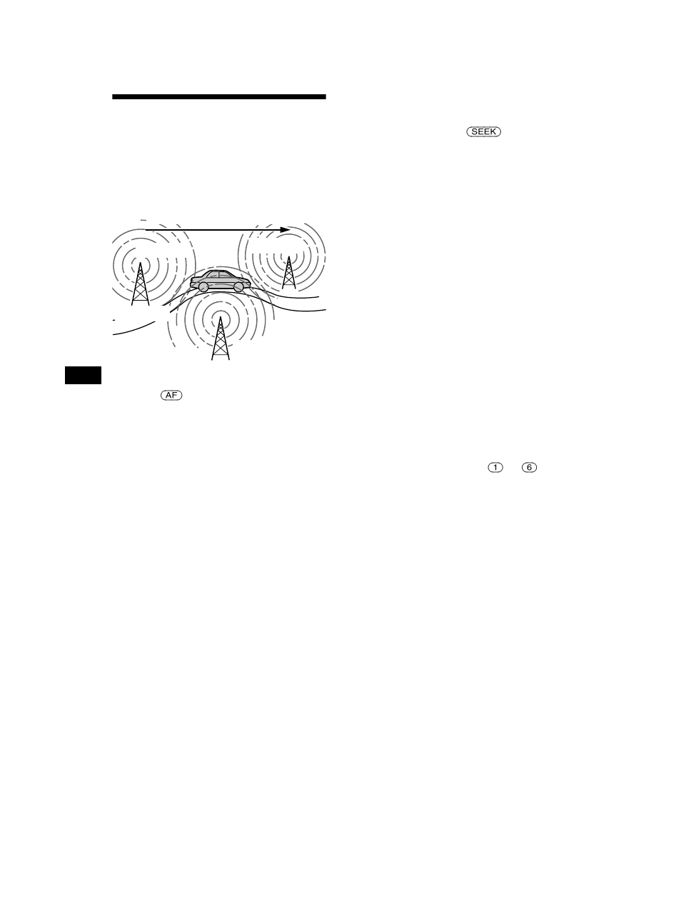 Automatic retuning for best reception results, Af function, On 16 | Sony CDX-CA750 RU User Manual | Page 16 / 204