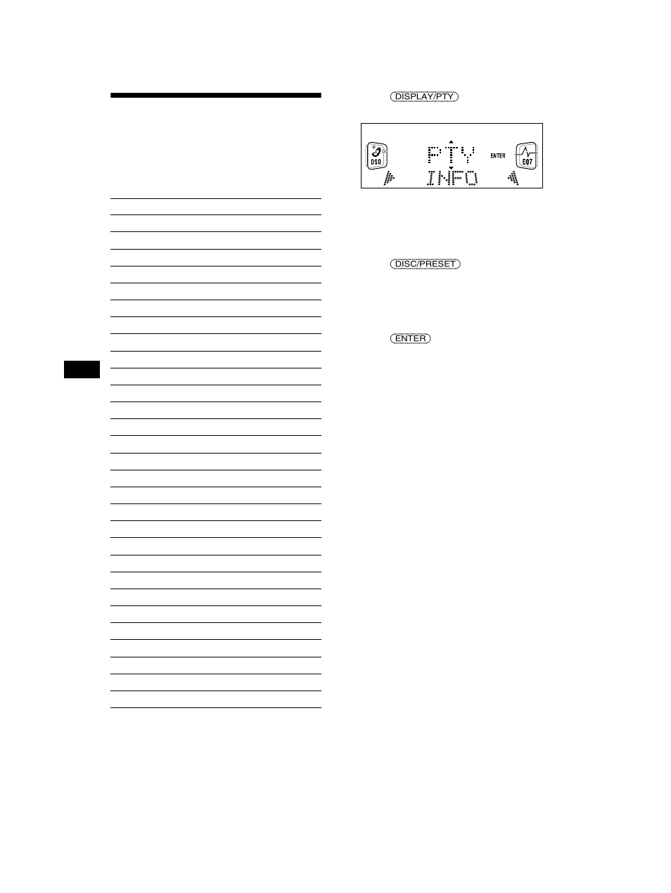 Tuning in stations by programme type — pty, Tuning in stations by programme type | Sony CDX-CA750 RU User Manual | Page 18 / 204