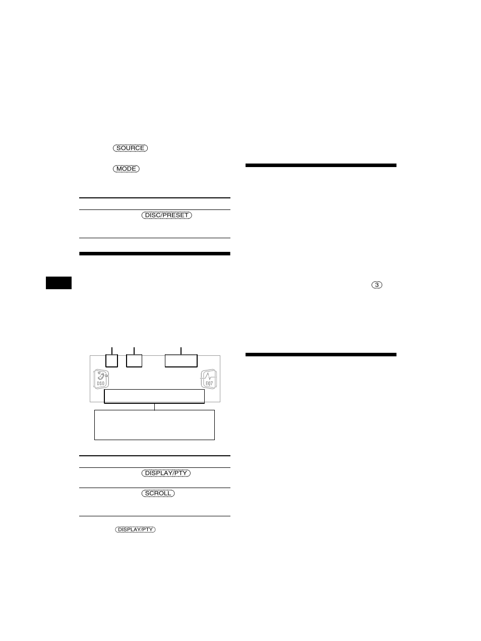 Reproducción repetida, Reproducción de pistas en orden aleatorio, Reproducción aleatoria | Elementos del visor, Reproducción repetida de pistas | Sony CDX-CA750 RU User Manual | Page 42 / 204