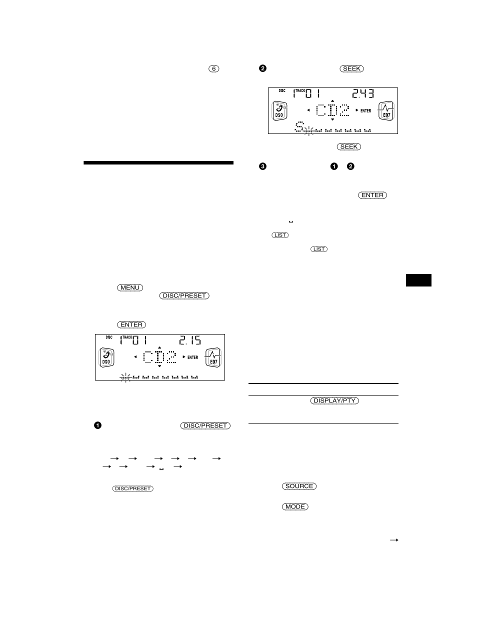 Etiquetado de cd, Memorando de discos, Huf 11 | Sony CDX-CA750 RU User Manual | Page 43 / 204