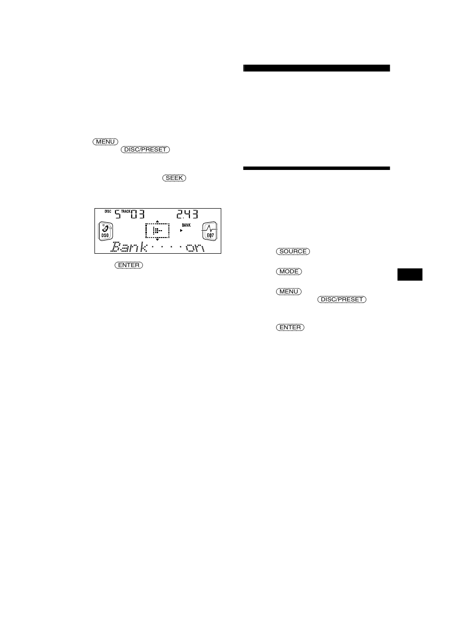 Radio, Almacenamiento automático de emisoras, Memoria de la mejor sintonía (btm) | Sony CDX-CA750 RU User Manual | Page 45 / 204