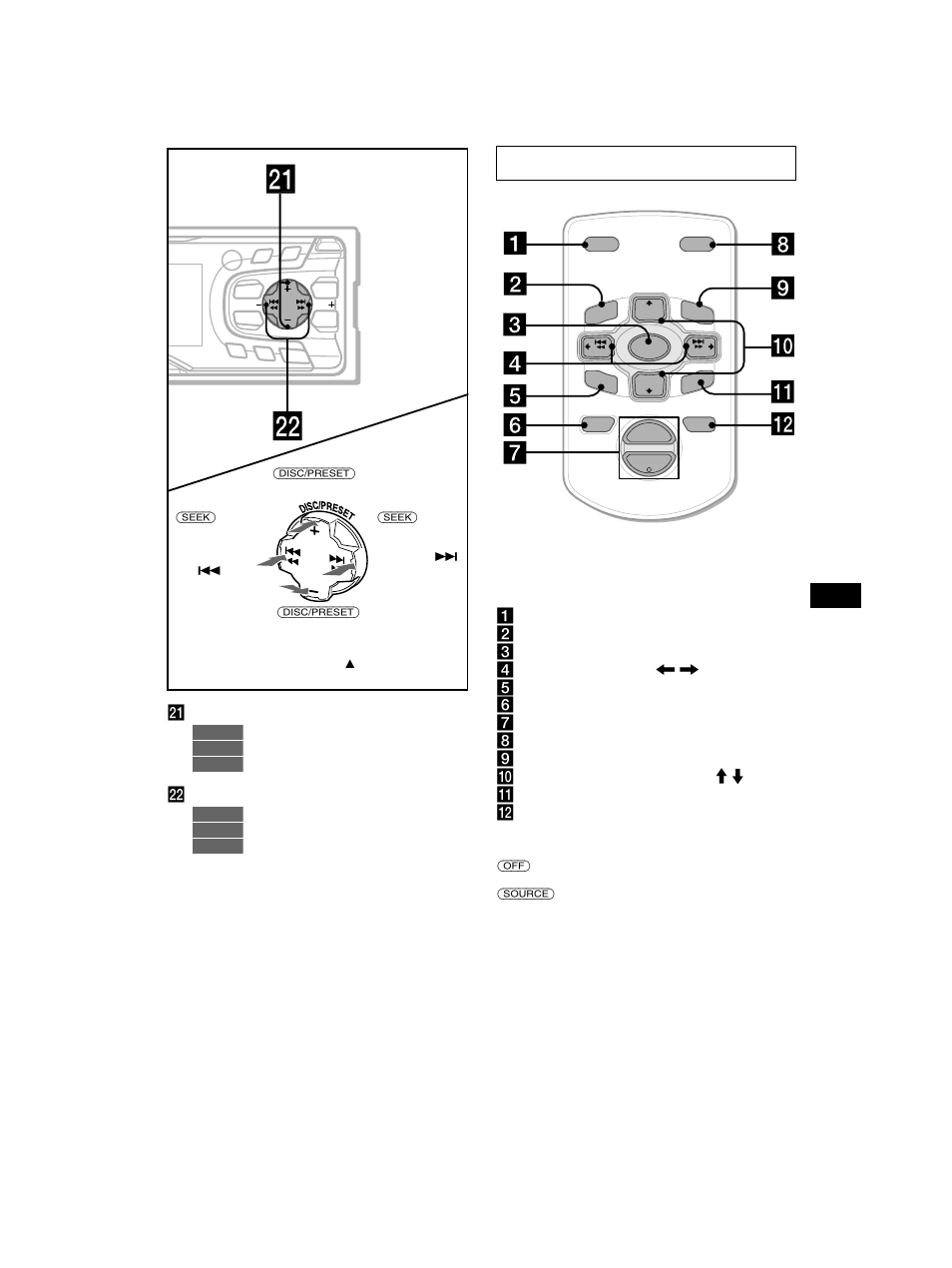 Fjärrkontroll rm-x114 (tillval) | Sony CDX-CA750 RU User Manual | Page 71 / 204