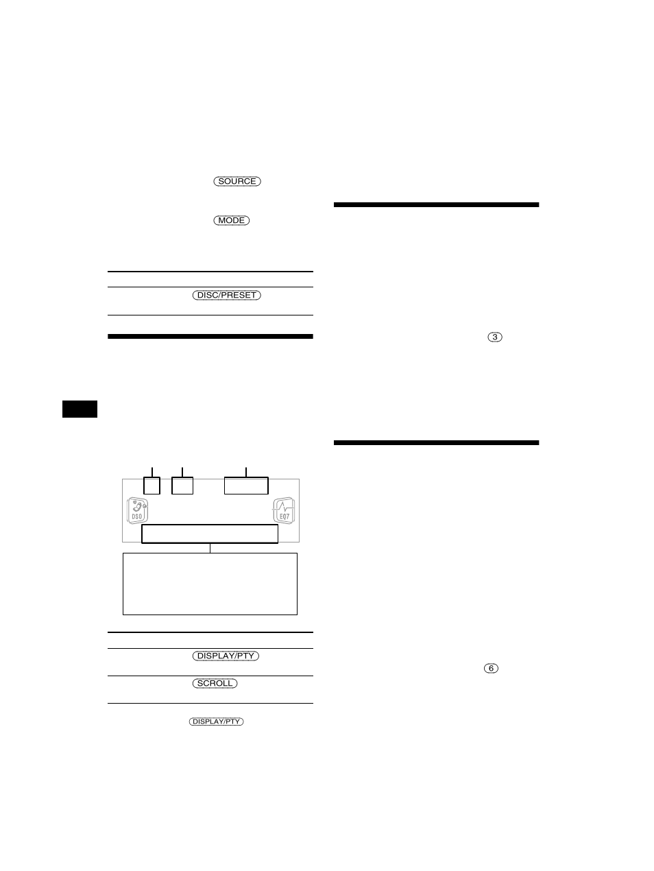 Repeat play, Spela spår i slumpvis ordningsföljd, Shuffle play | Ll 10, Huf 10, Visningsalternativ i teckenfönstret, Spela spår upprepade gånger | Sony CDX-CA750 RU User Manual | Page 76 / 204