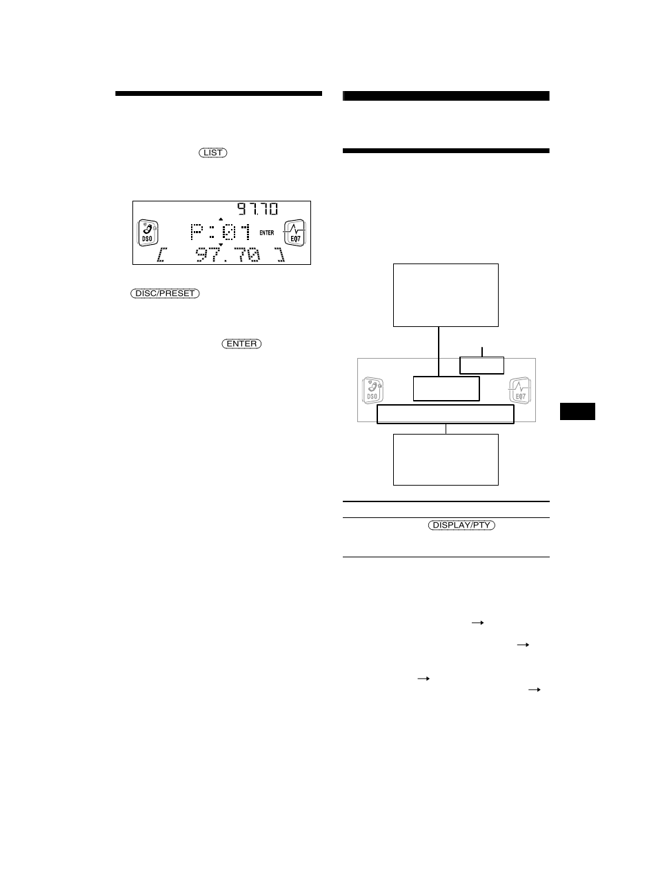 Ta in en station från en lista, List-up, Översikt av rds | Sony CDX-CA750 RU User Manual | Page 81 / 204