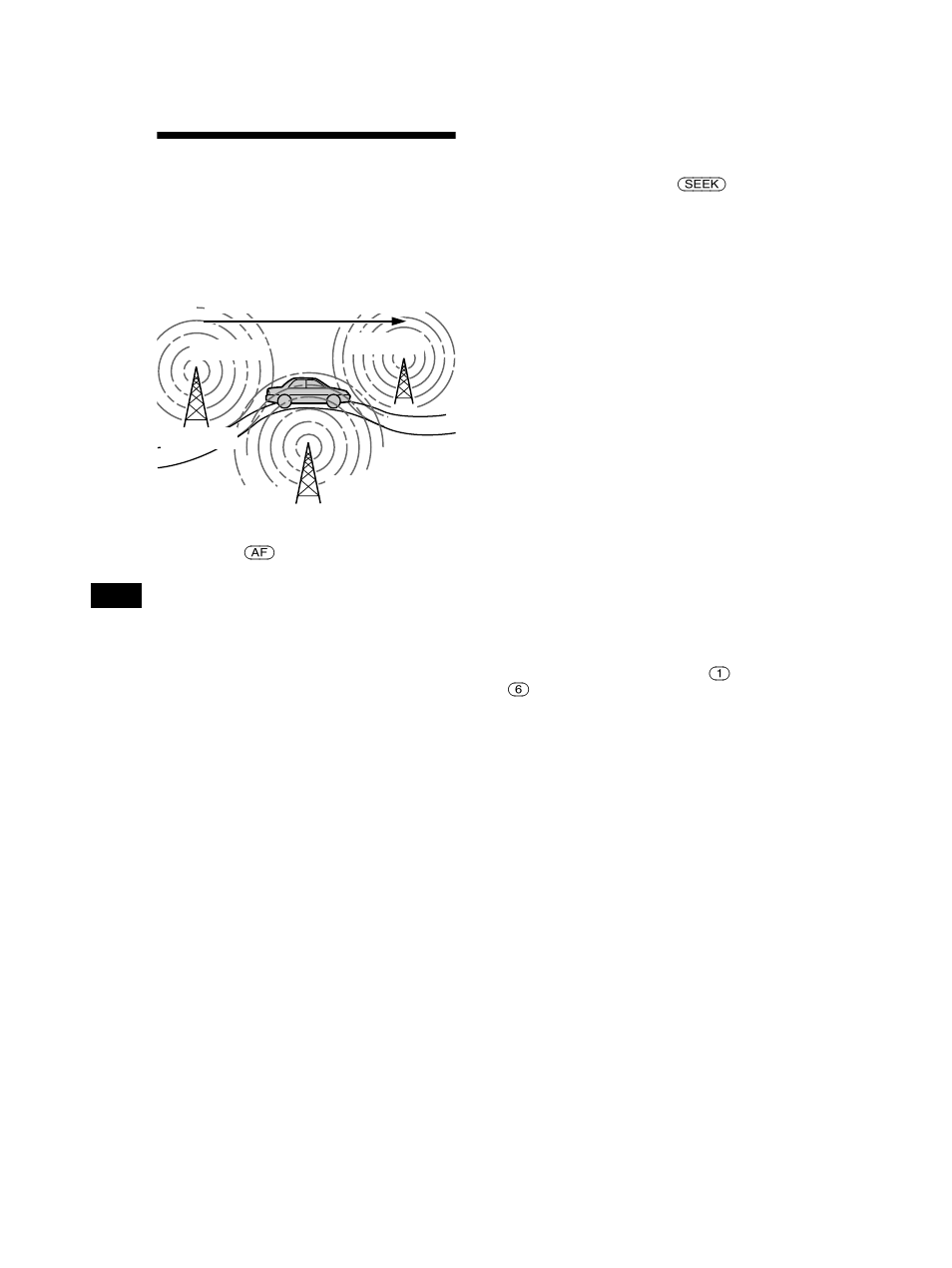 Automatisk sökning för bästa, Mottagningsresultat — af-funktion, Knappen af 16 | Sid. 16, Automatisk sökning för bästa mottagningsresultat | Sony CDX-CA750 RU User Manual | Page 82 / 204