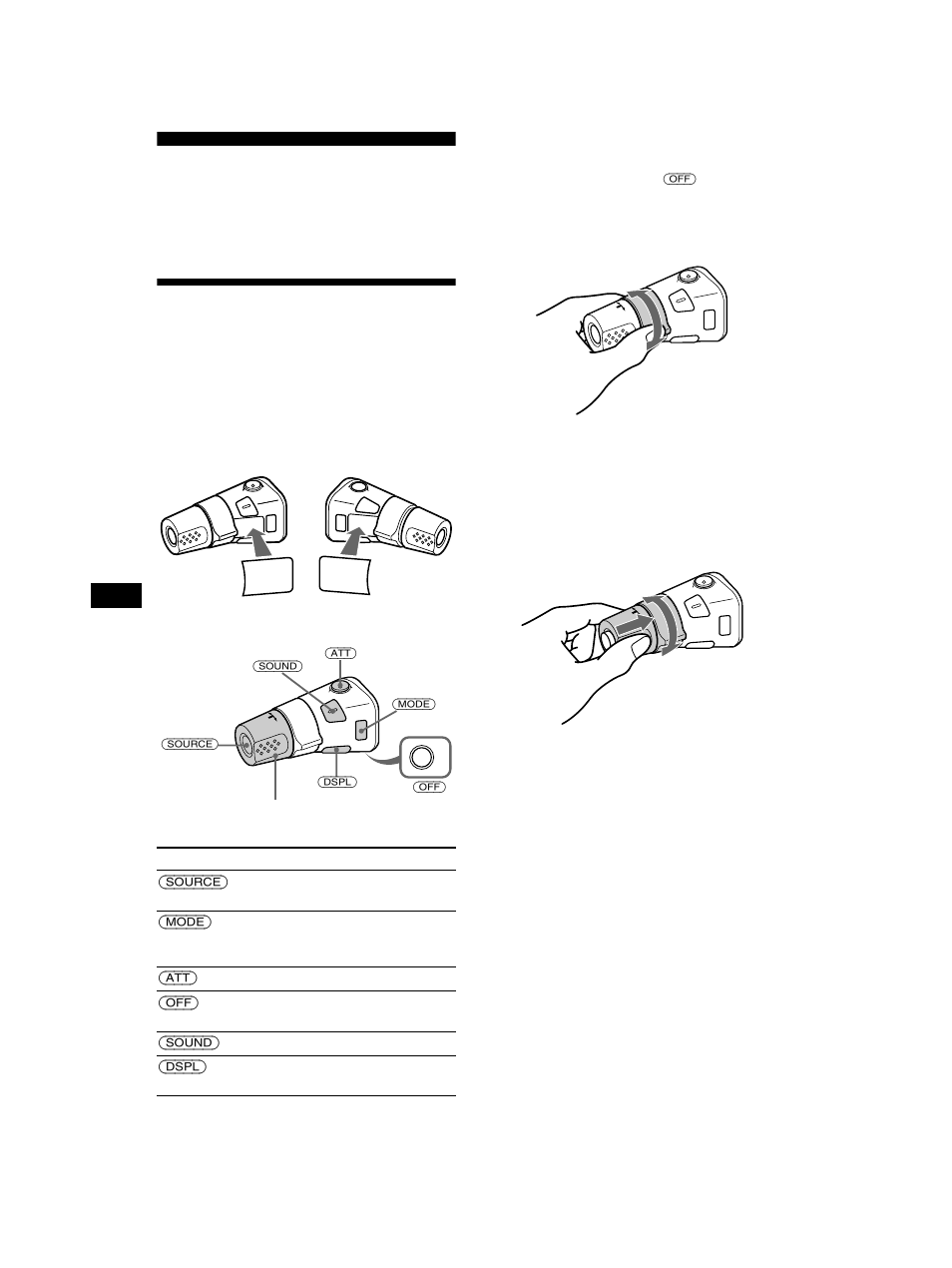 Andra funktioner, Använda fjärrkontrollen, Rotary commander | Använda fjärrkontrollen rotary commander | Sony CDX-CA750 RU User Manual | Page 90 / 204