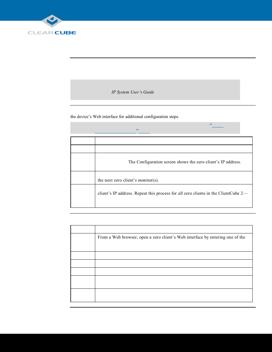 Configuring zero clients for vm connections, Overview, Find zero client ip address | Configure zero client | ClearCube ClientCube 2 with KM User Manual | Page 11 / 14