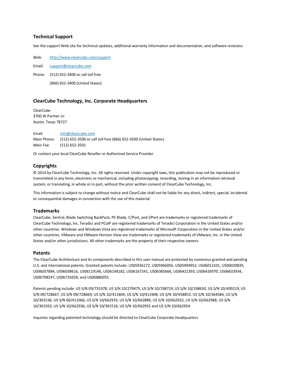 ClearCube PCoIP User Manual | Page 2 / 14