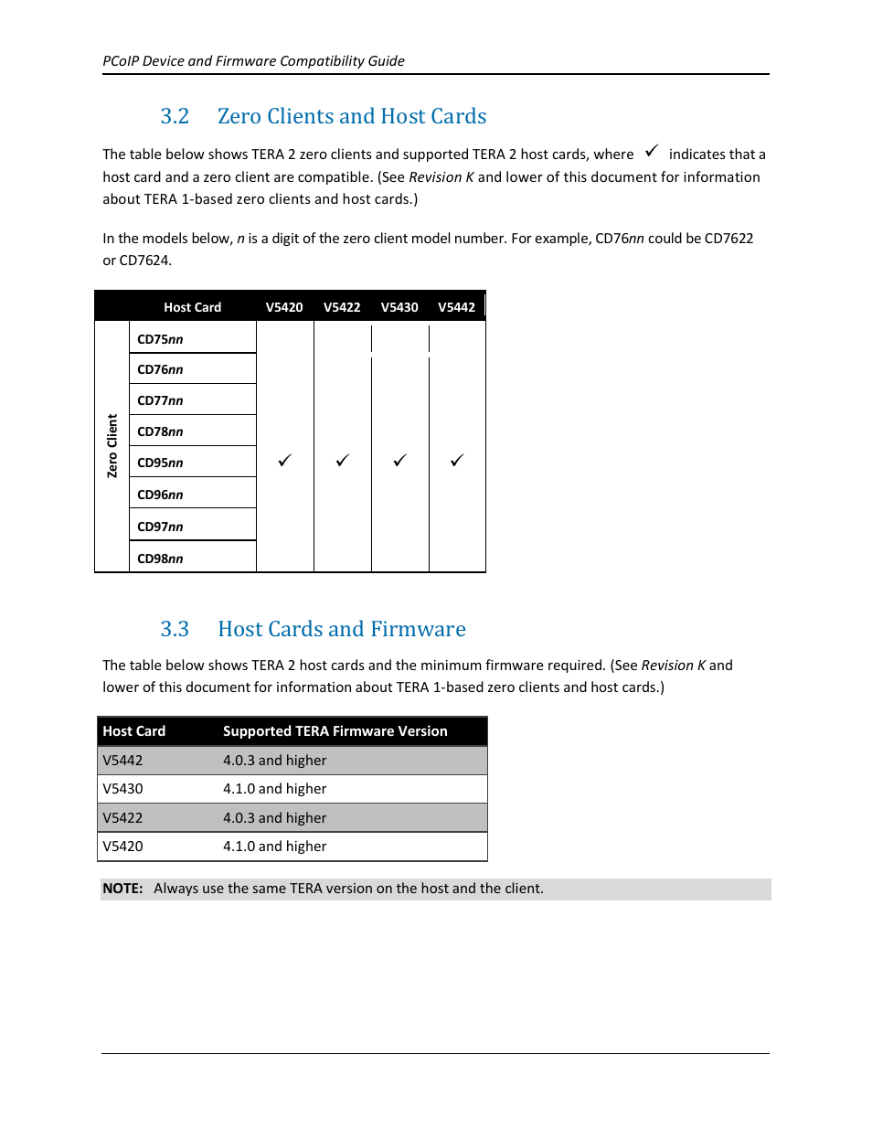 2 zero clients and host cards, 3 host cards and firmware, Zero clients and host cards | Host cards and firmware | ClearCube PCoIP User Manual | Page 6 / 14