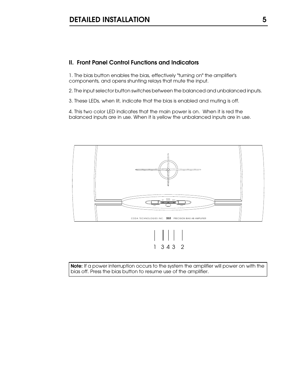 33 p5 copy.pdf, Detailed installation 5 | Coda Stereo Amplifier 40.0 User Manual | Page 6 / 17