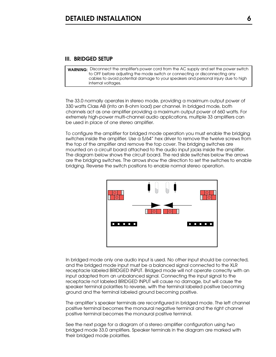 33 p6 copy.pdf, Detailed installation 6 | Coda Stereo Amplifier 40.0 User Manual | Page 7 / 17