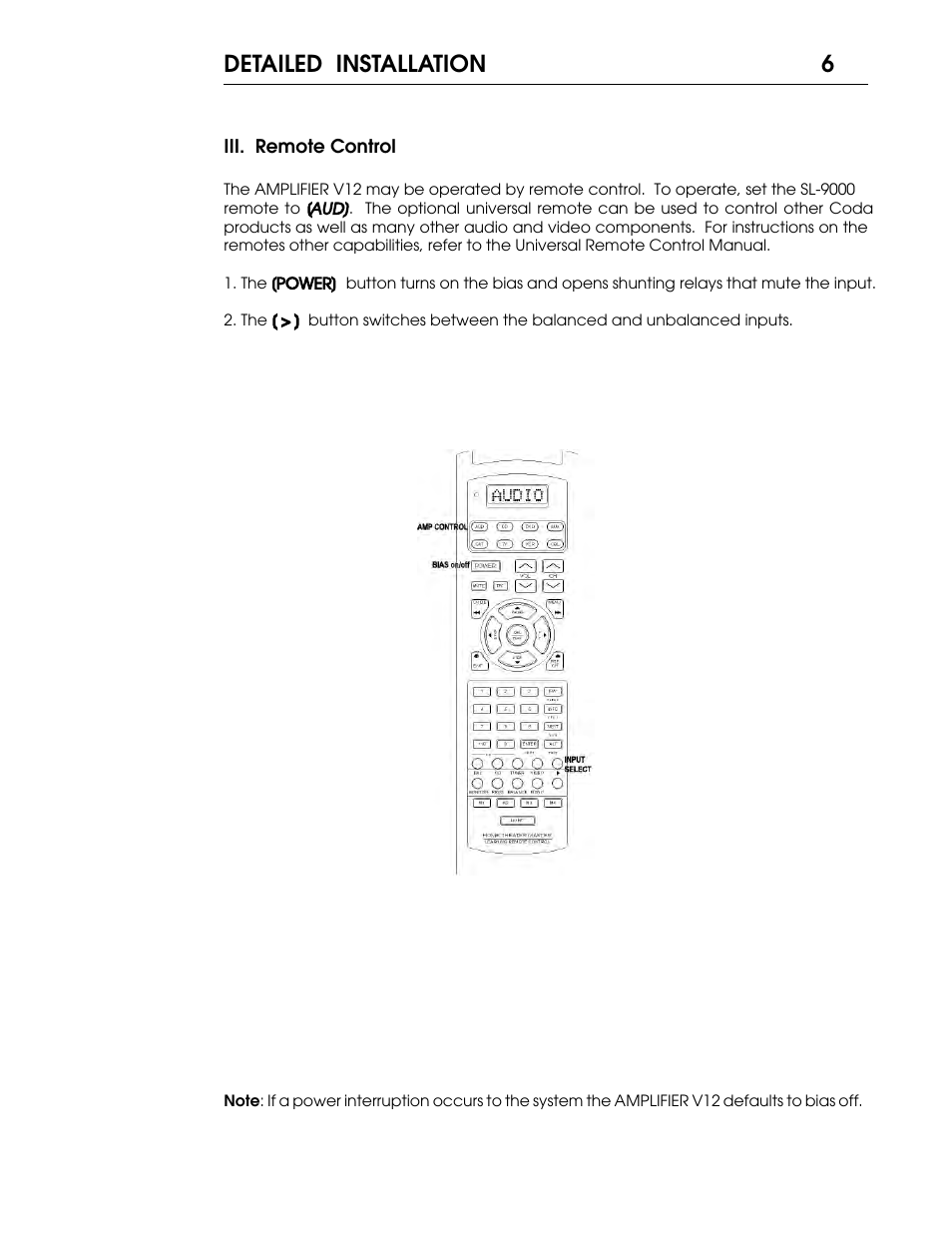 V12manual 7.pdf, Detailed installation 6 | Coda Multichannel A/V Amplifier V12 User Manual | Page 7 / 17