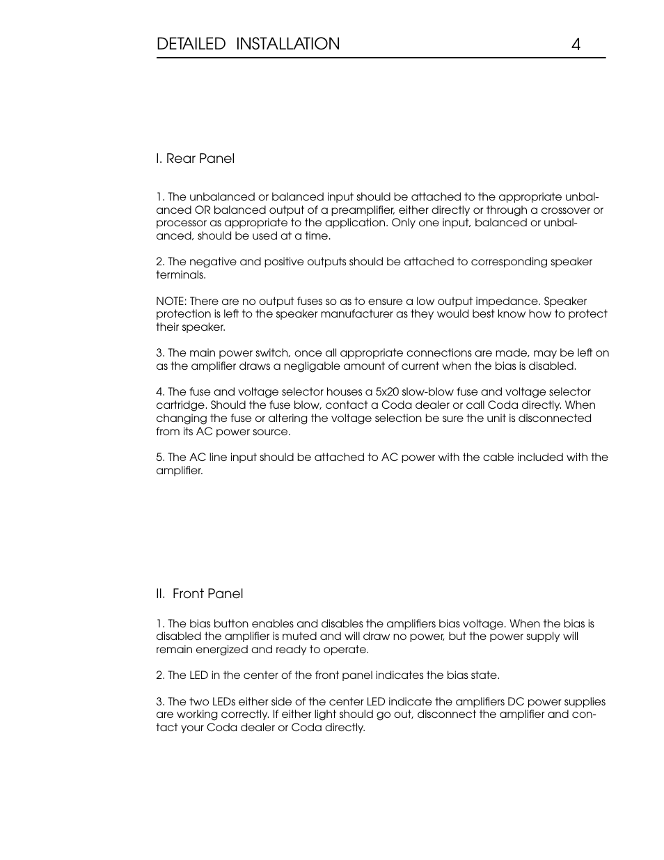 Cx manual web 5.ai, Detailed installation 4 | Coda Continuum Monoblock Amplifier Tm User Manual | Page 5 / 11