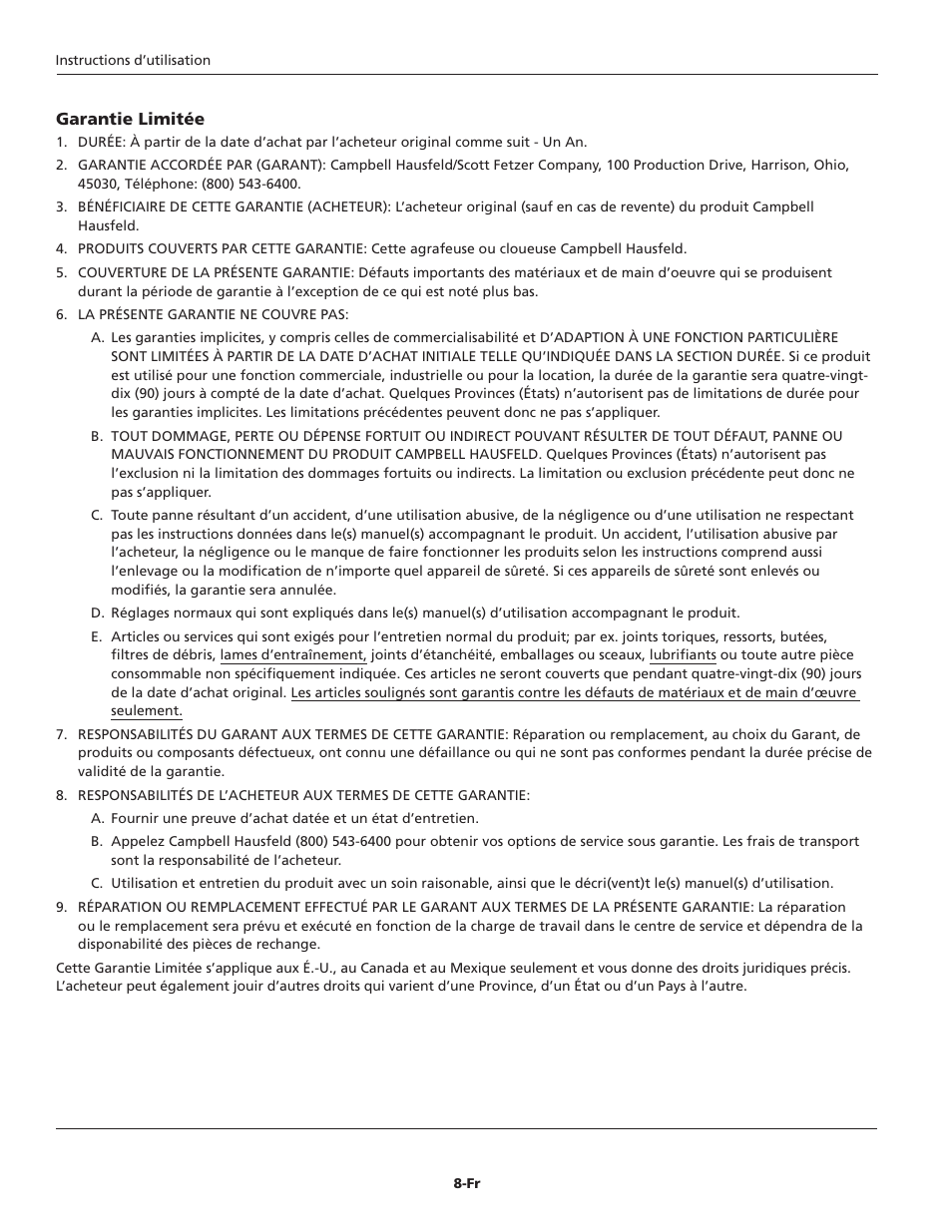 Campbell Hausfeld CHN10510 User Manual | Page 16 / 24