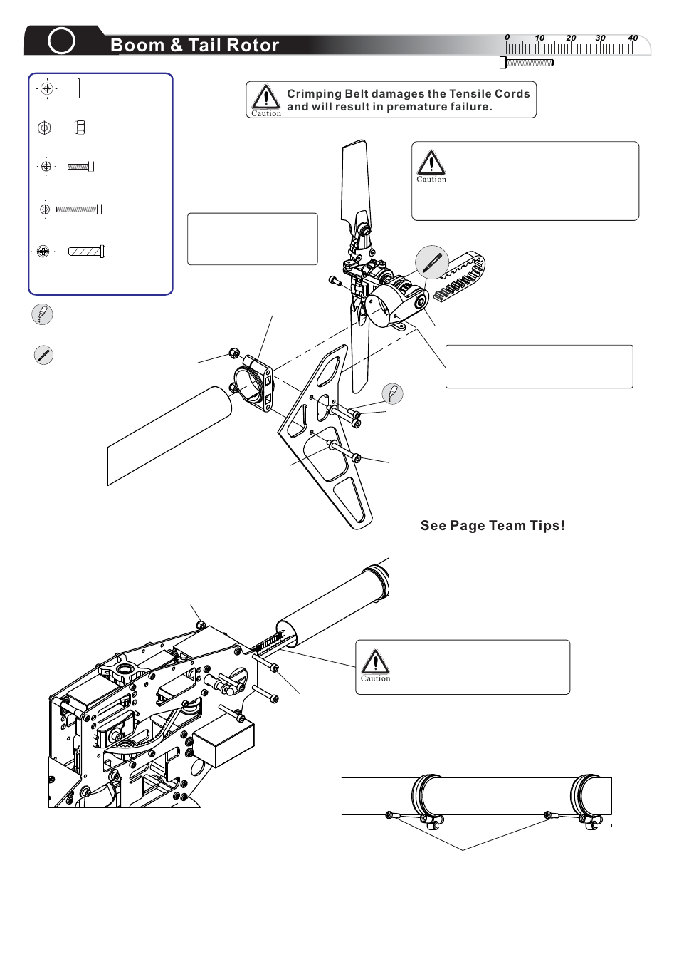 Step3, Boom & tail rotor | Compass Atom 500 User Manual | Page 6 / 26