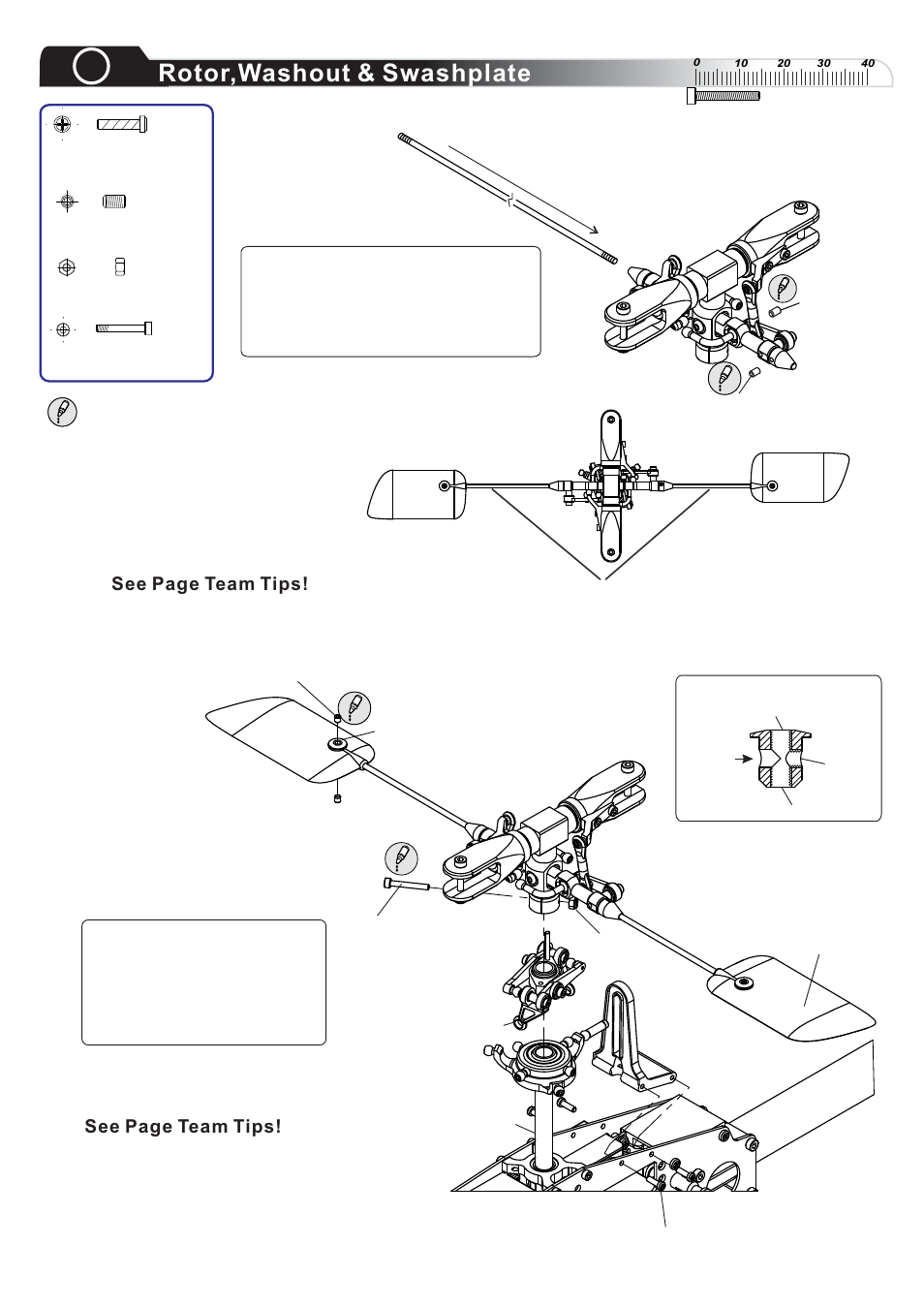 Step5, Rotor,washout & swashplate | Compass Atom 500 User Manual | Page 8 / 26